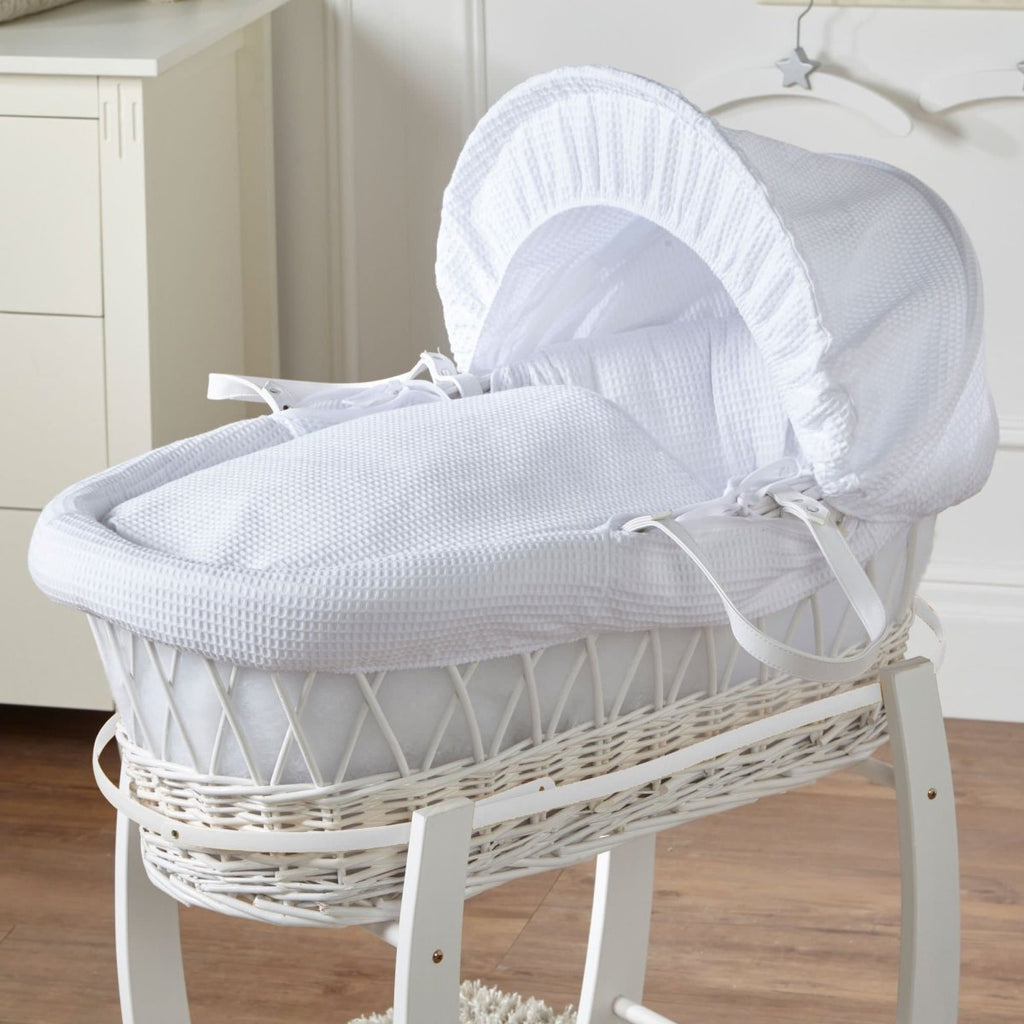 Wicker Moses Basket with Bedding - No Stand - Baby&More
