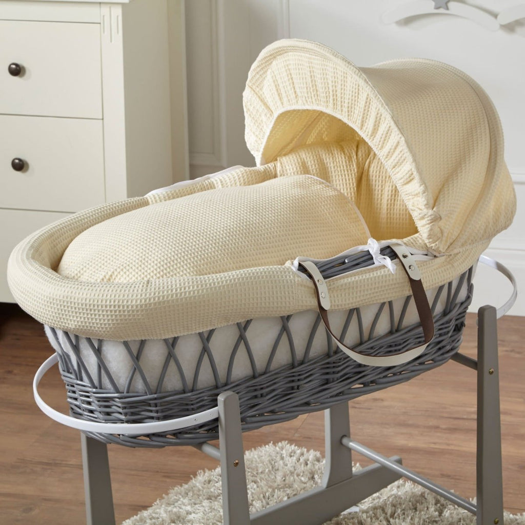 Wicker Moses Basket with Bedding - No Stand - Baby&More