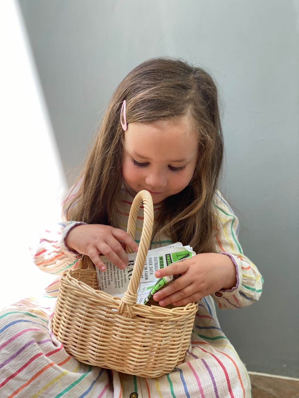 Wicker Shopping Basket - Baby&More