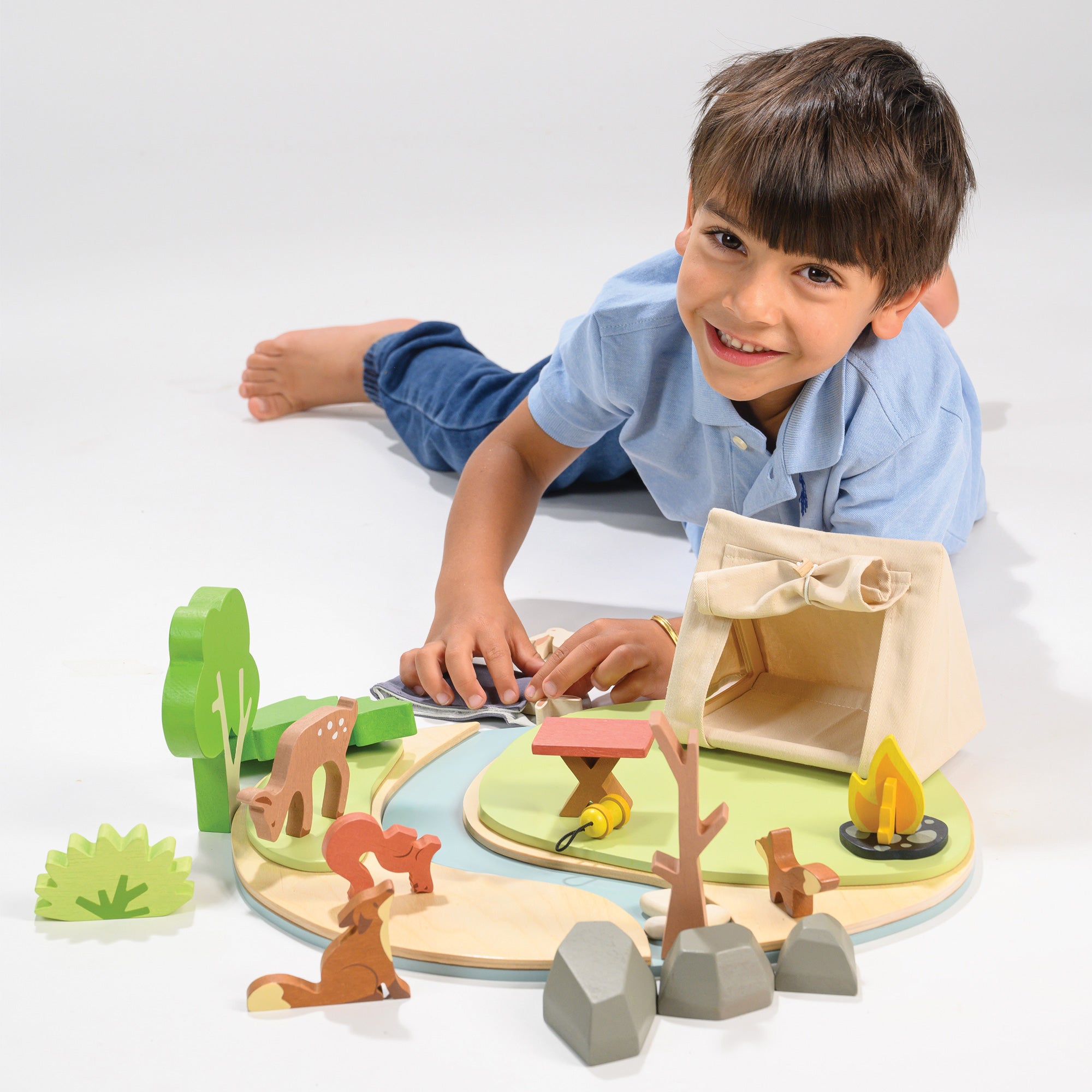 Wildlife Camping Wooden Playset