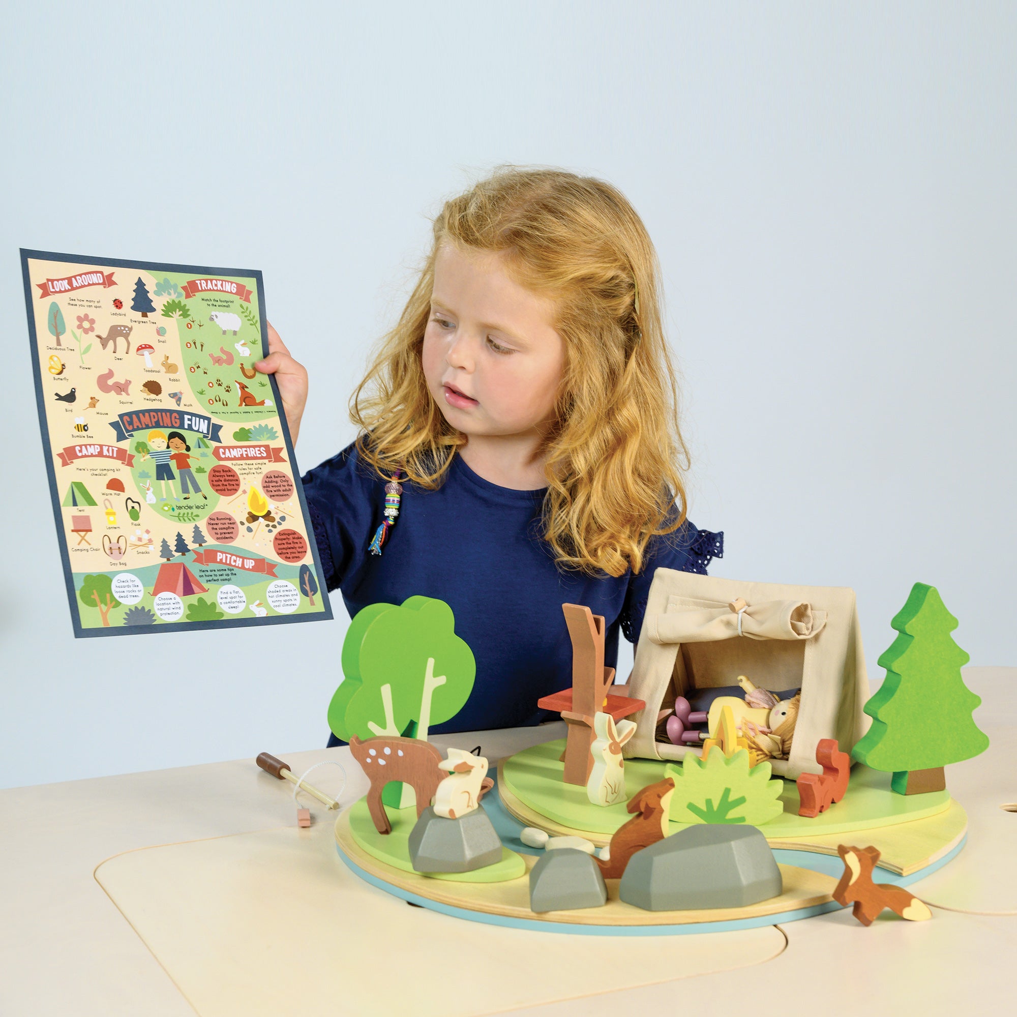 Wildlife Camping Wooden Playset