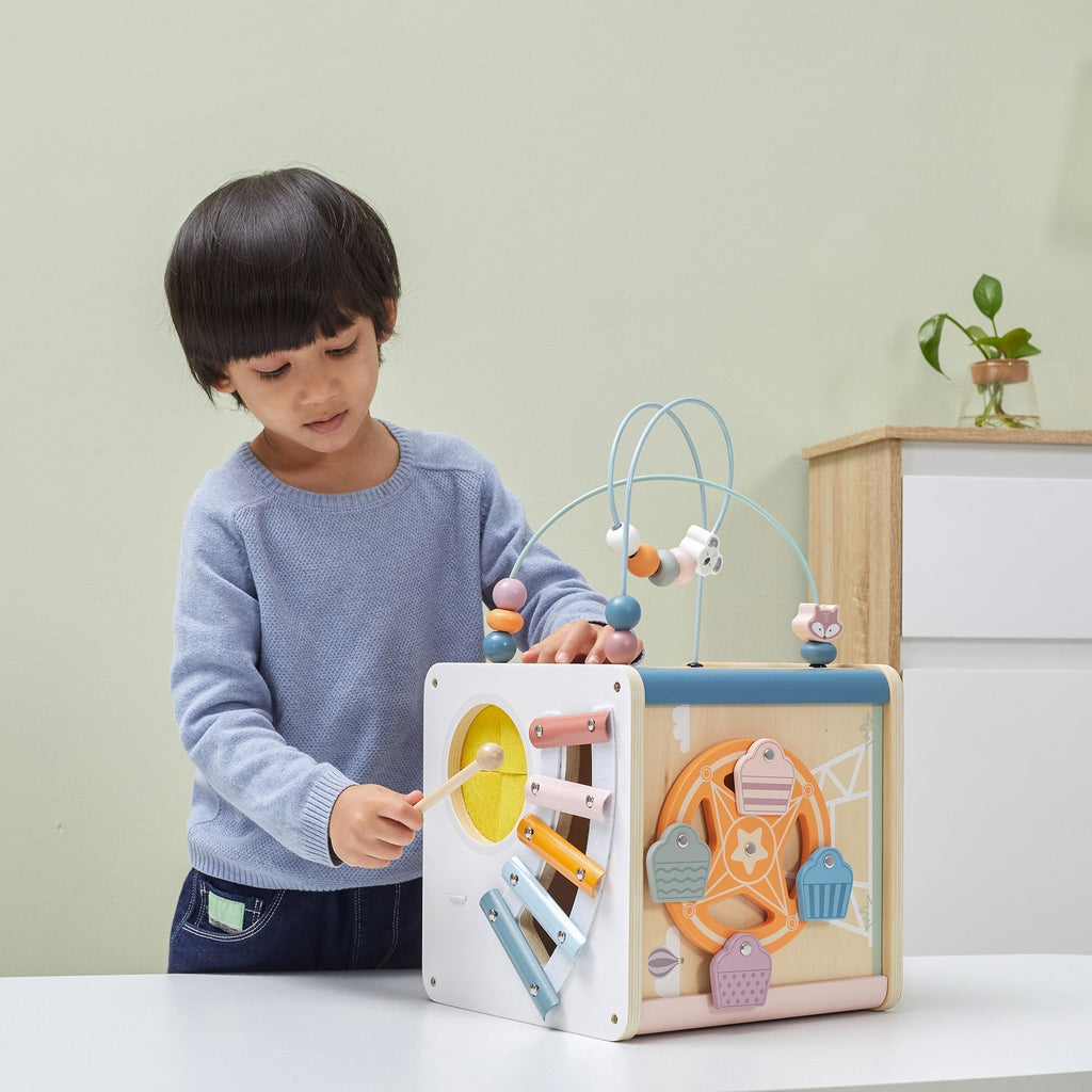 Wooden 8 in 1 Activity Cube - Baby&More