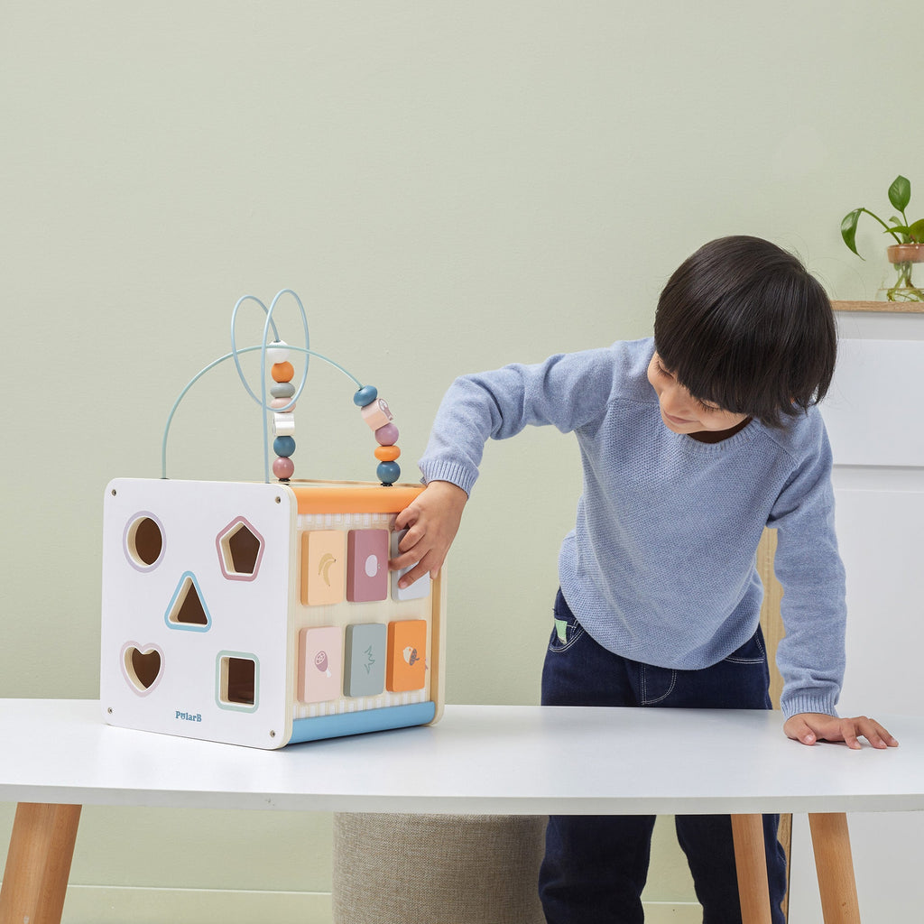 Wooden 8 in 1 Activity Cube - Baby&More