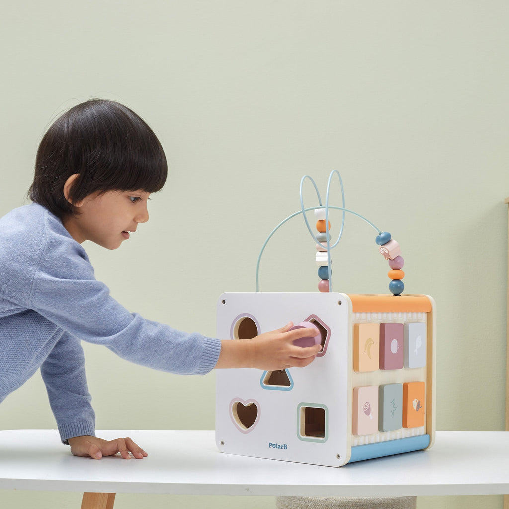 Wooden 8 in 1 Activity Cube - Baby&More