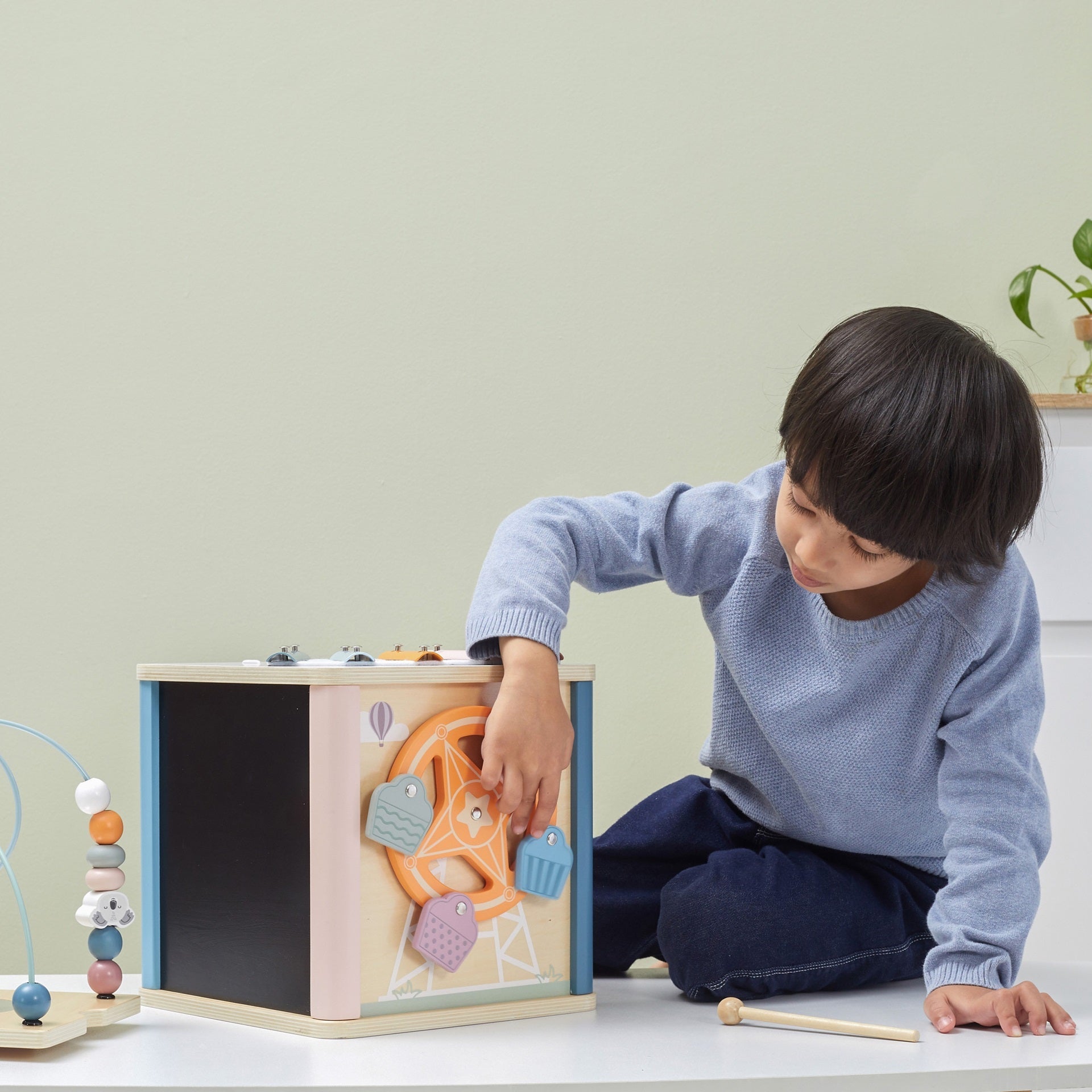 Wooden 8 in 1 Activity Cube - Baby&More