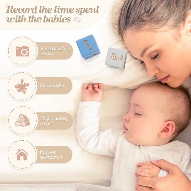 Wooden Milestone Blocks - Baby&More