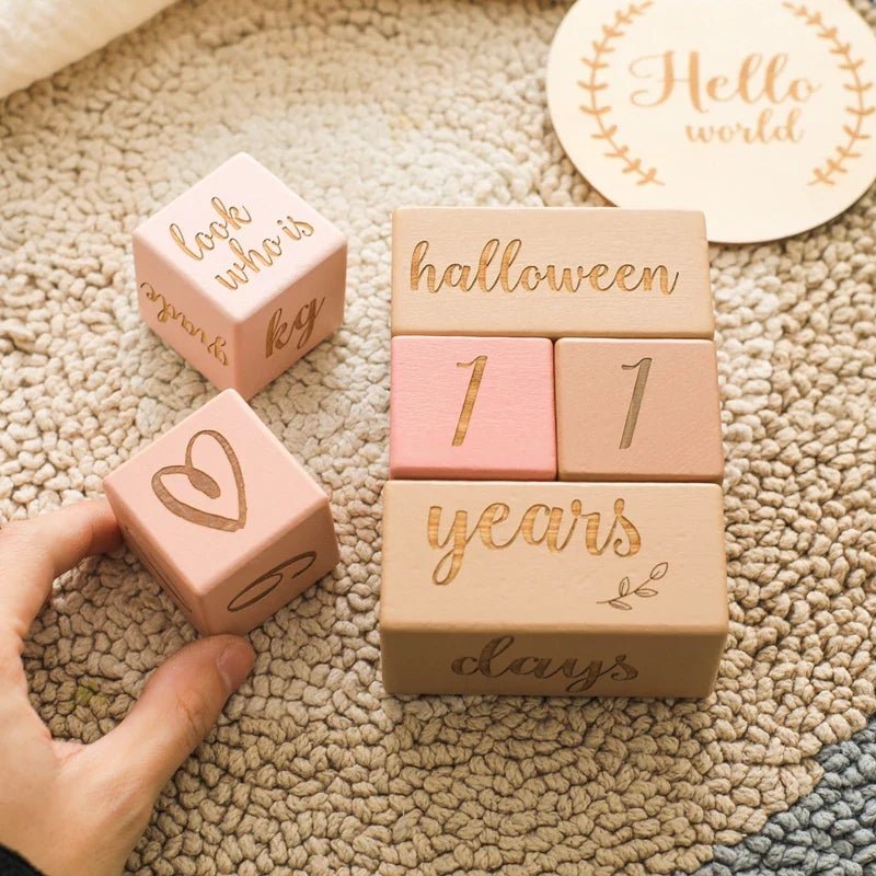 Wooden Milestone Blocks - Baby&More