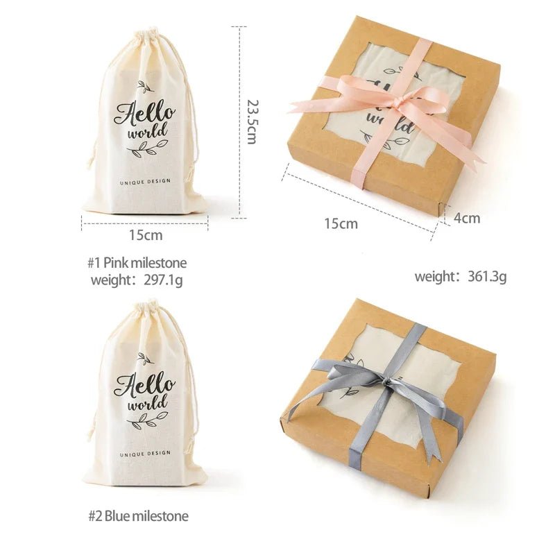 Wooden Milestone Blocks - Baby&More