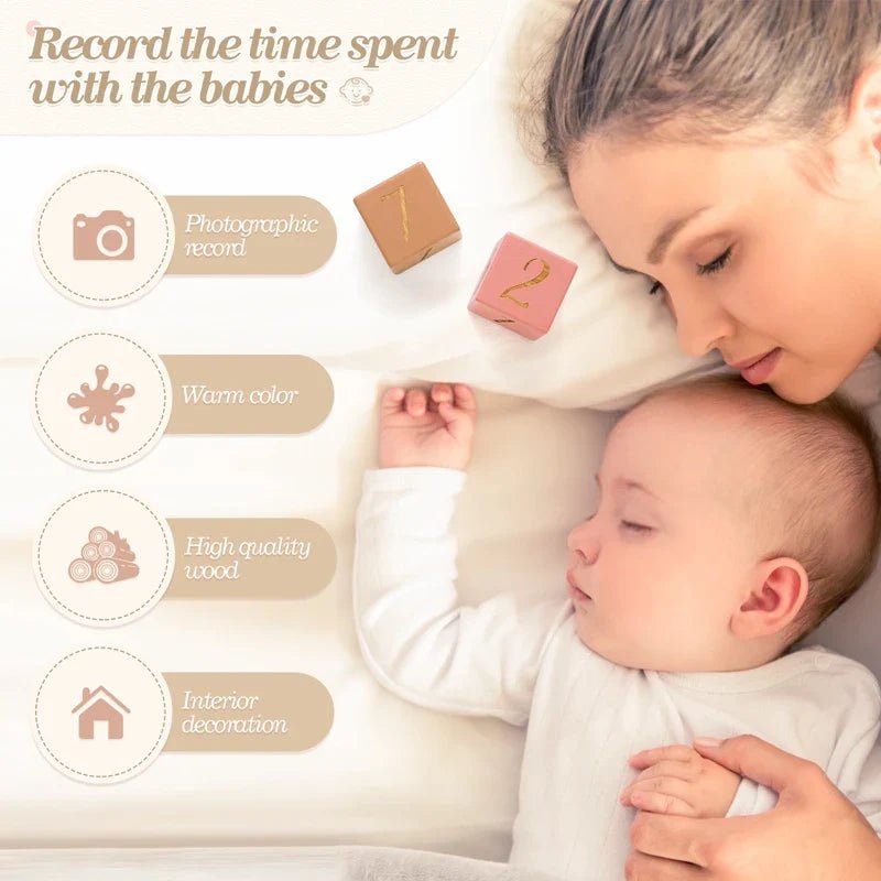 Wooden Milestone Blocks - Baby&More