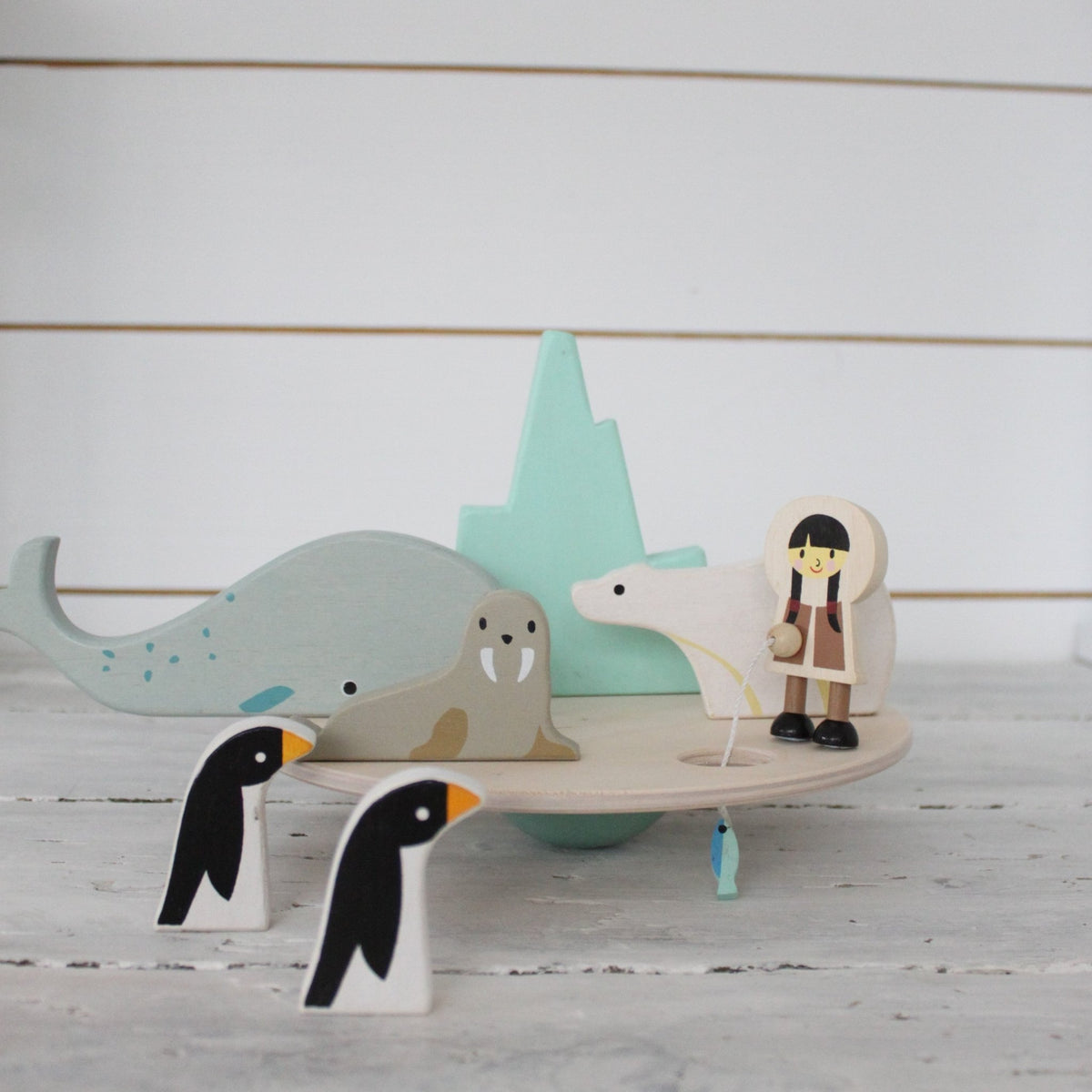 Wooden Balancing Polar Circle Game - Baby&More