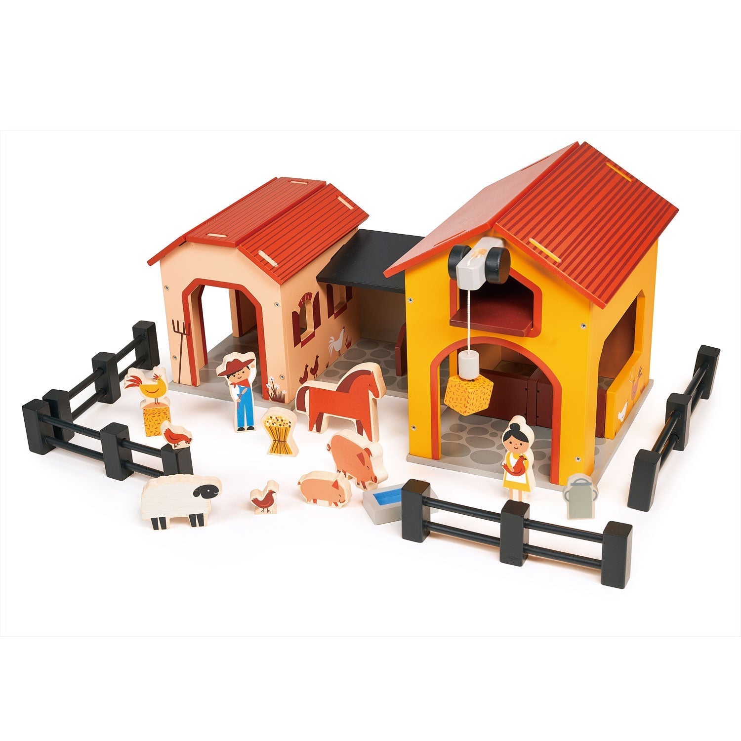 Wooden Billy's Barnyard Playset - Baby&More