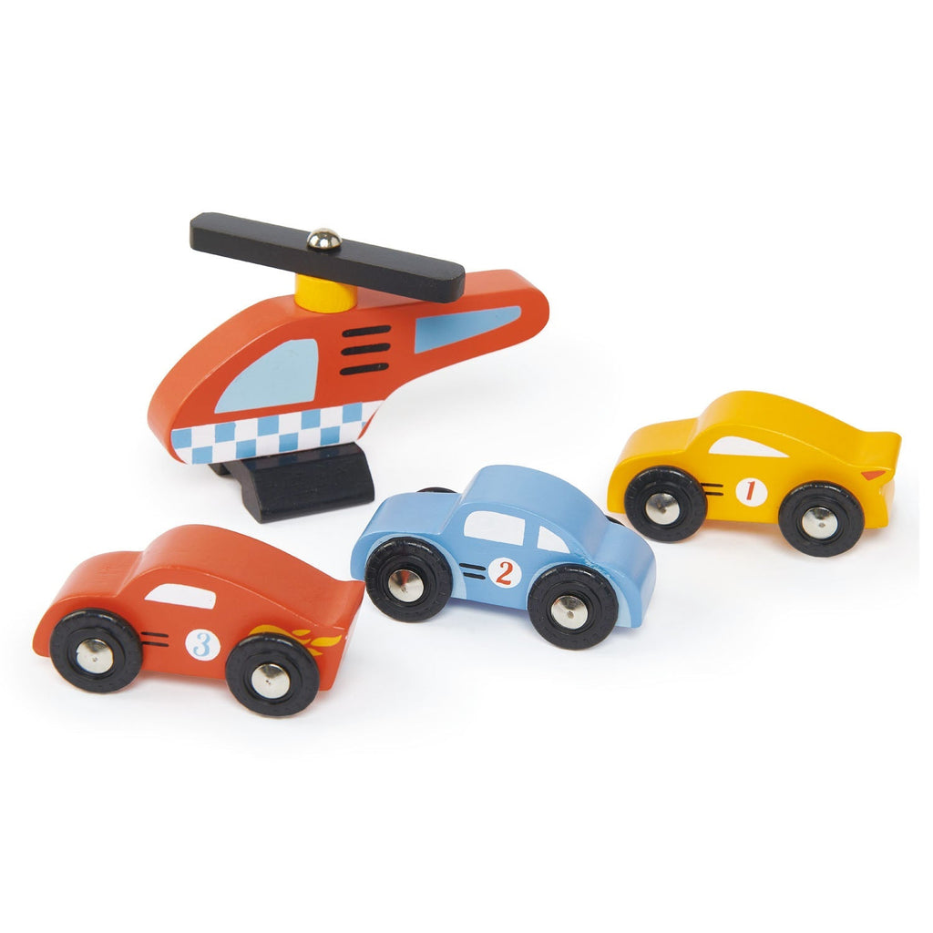 Wooden Car Garage / Service Station Playset - Baby&More