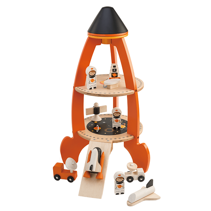 Wooden Cosmic Rocket Playset - Baby&More