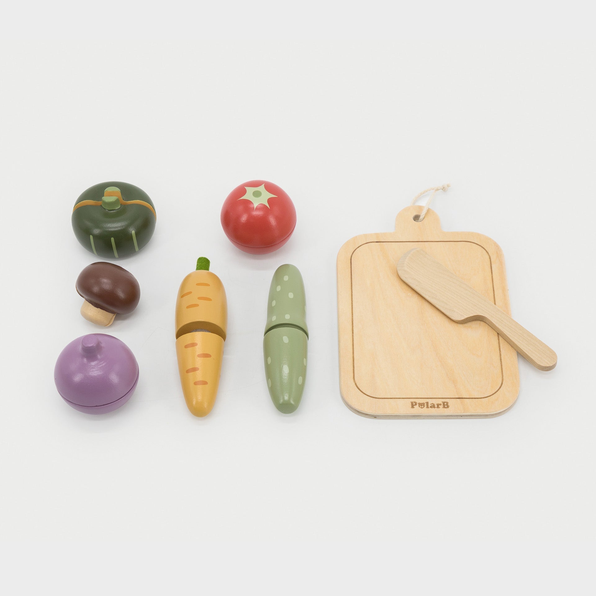 Wooden Cutting Vegetables with Wooden Knife & Chopping Board - Baby&More