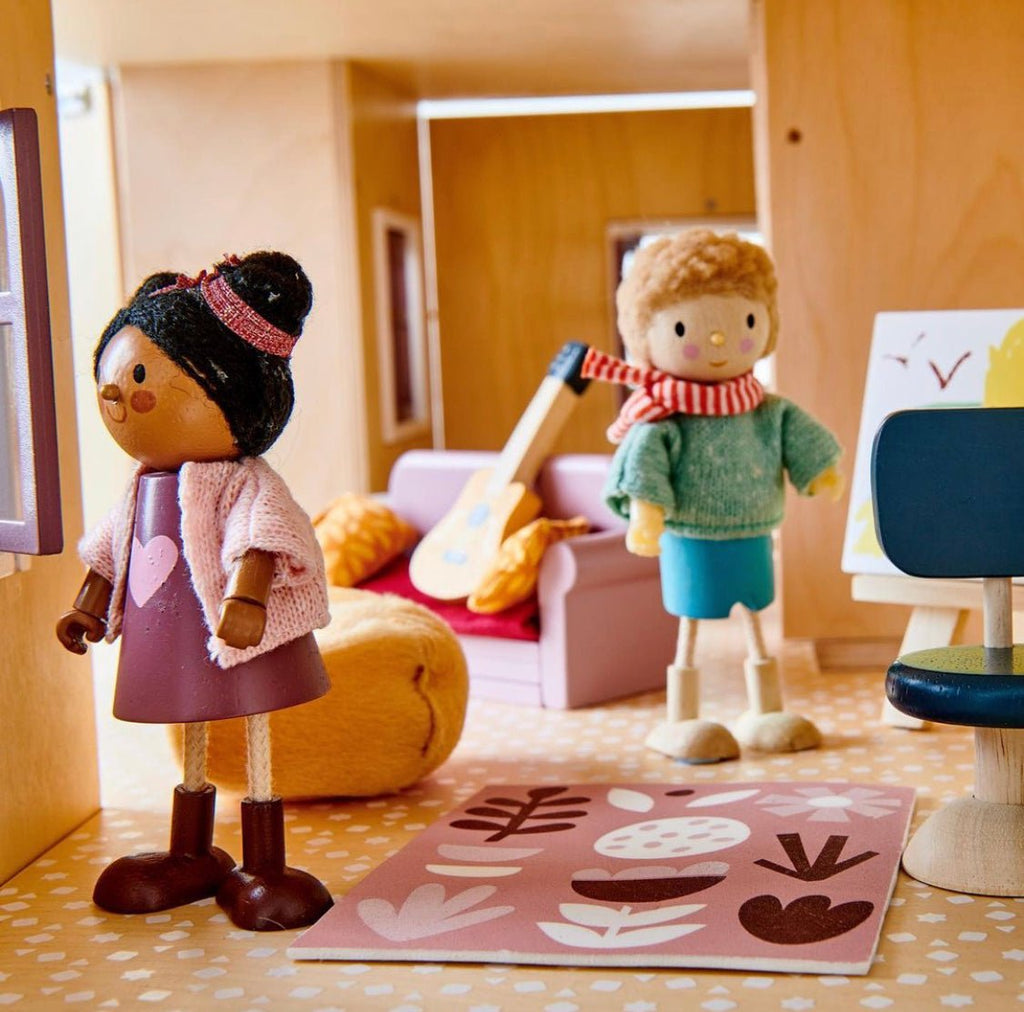 Wooden Dolls House Furniture Set - Study - Baby&More