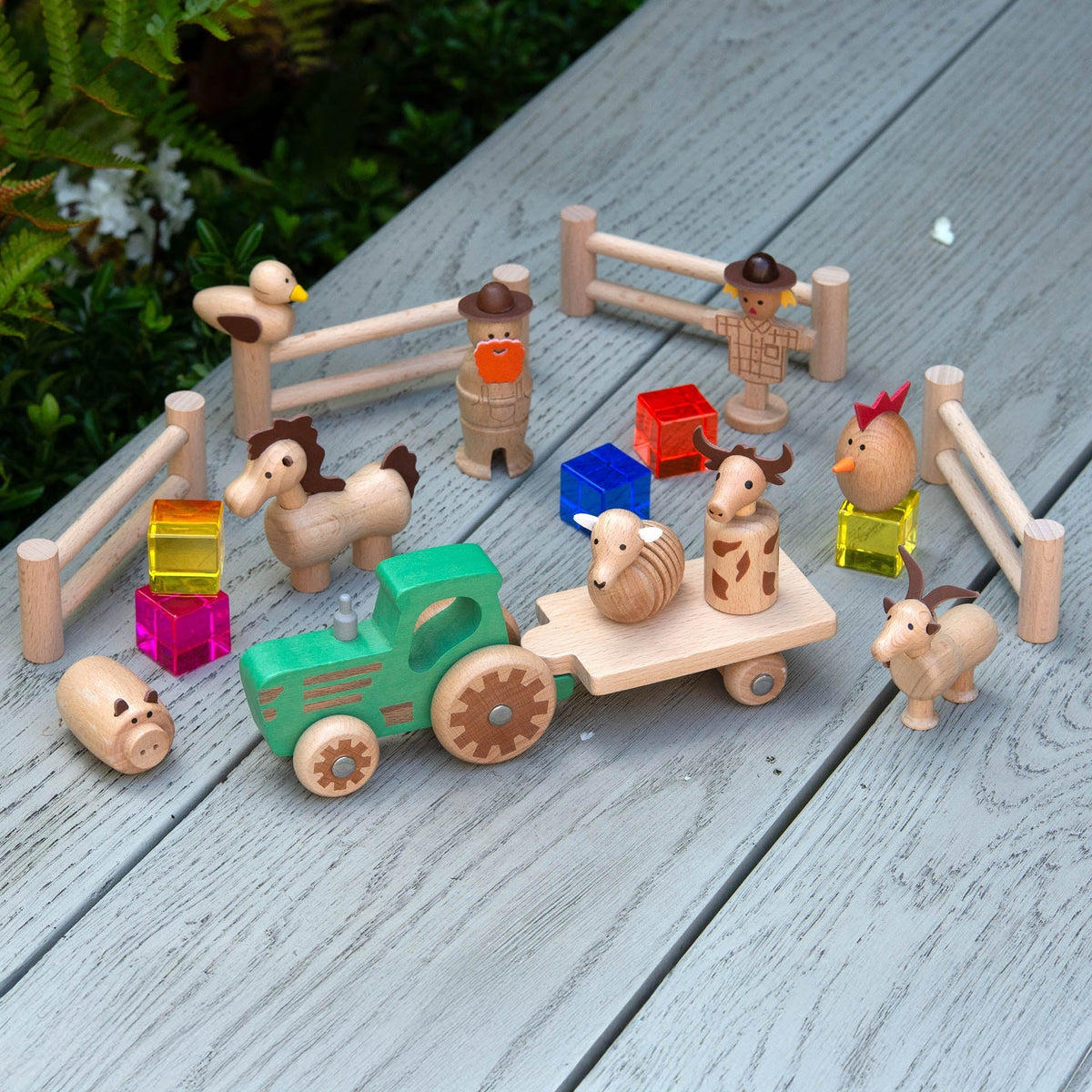 Wooden Farm Set - 11 pieces - Baby&More