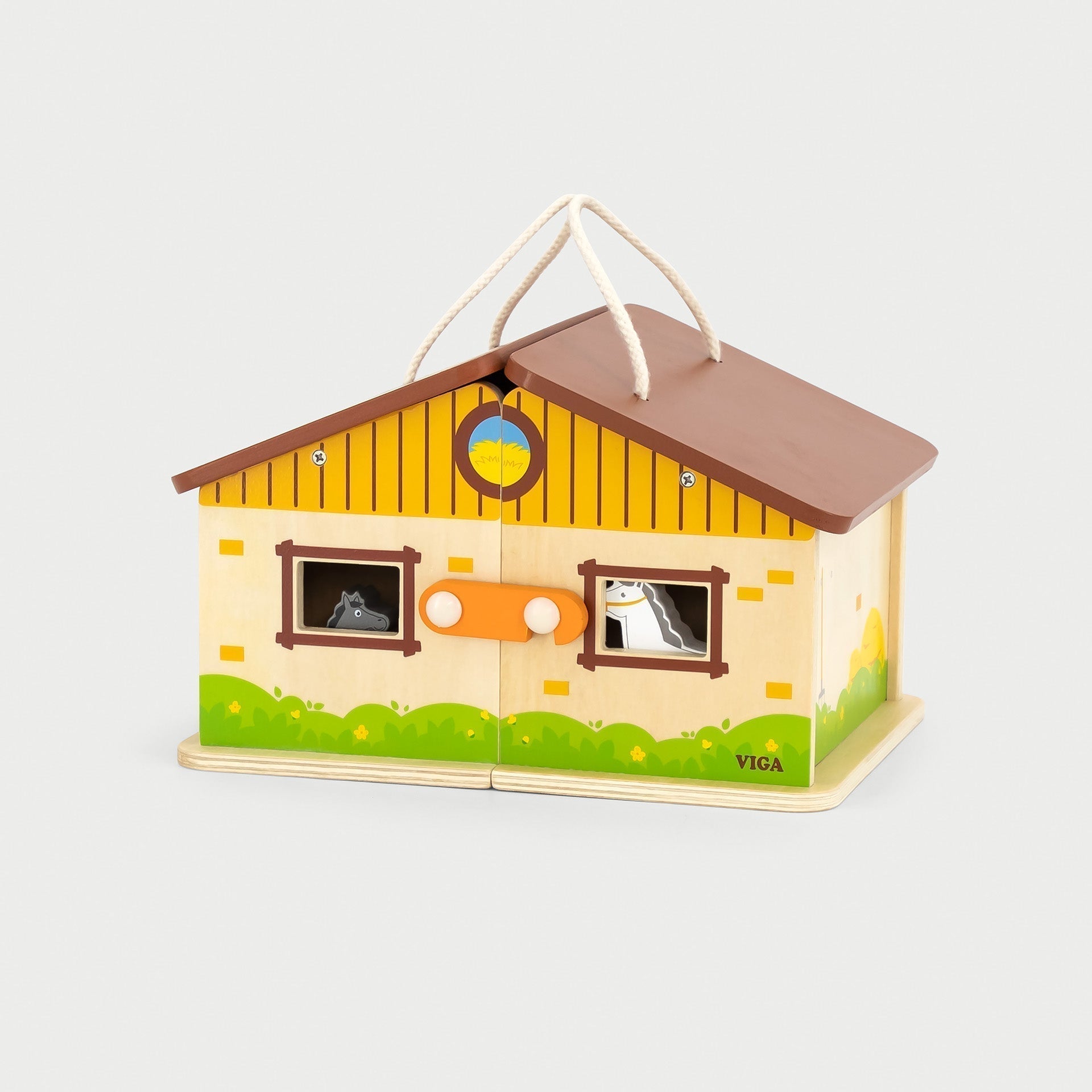 Wooden Foldable Stable Playset - Baby&More