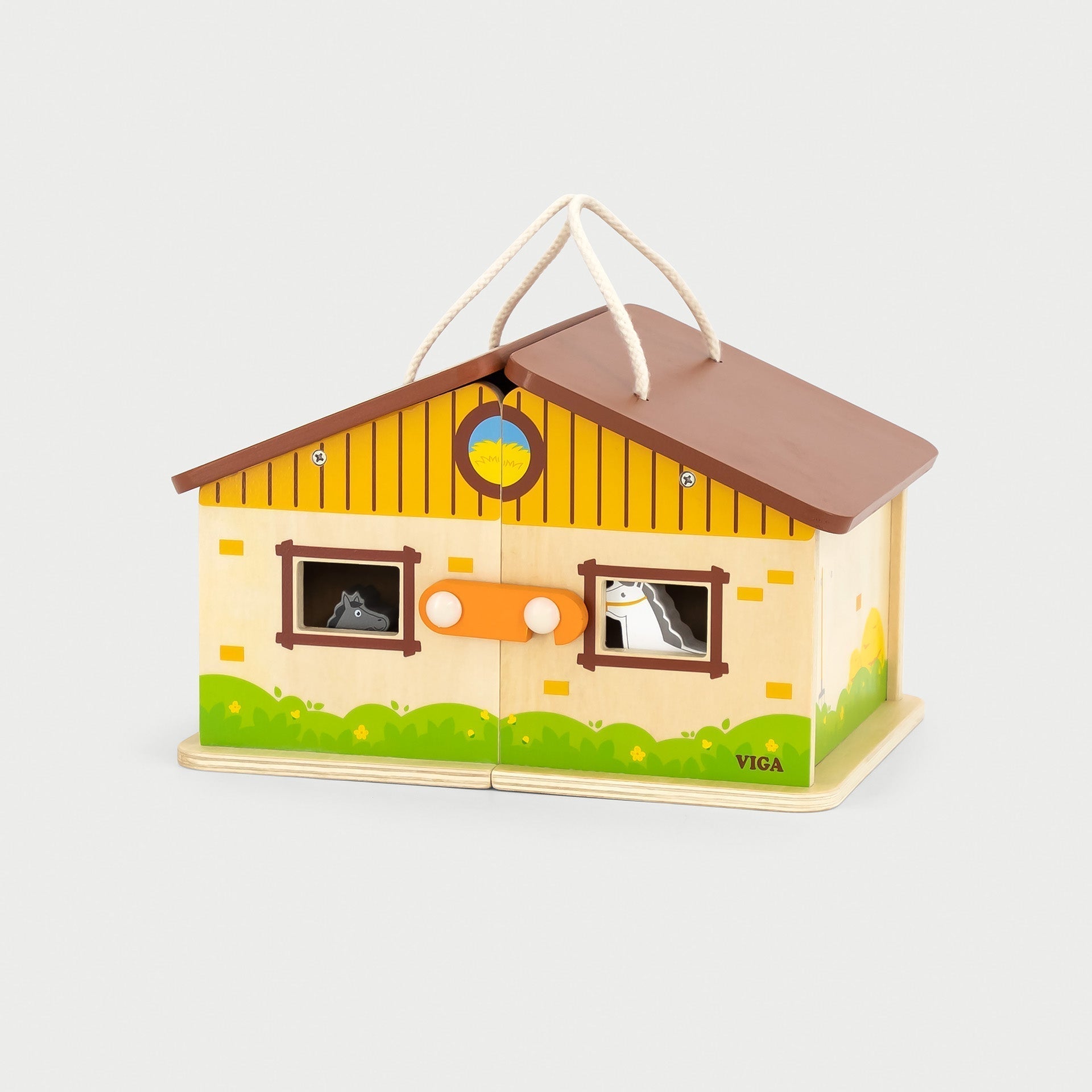 Wooden Foldable Stable Playset - Baby&More