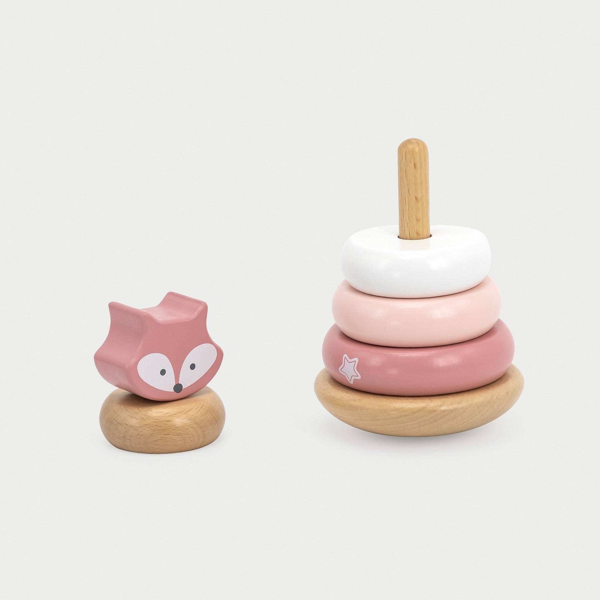 Wooden Fox Stacking Toy - Baby&More