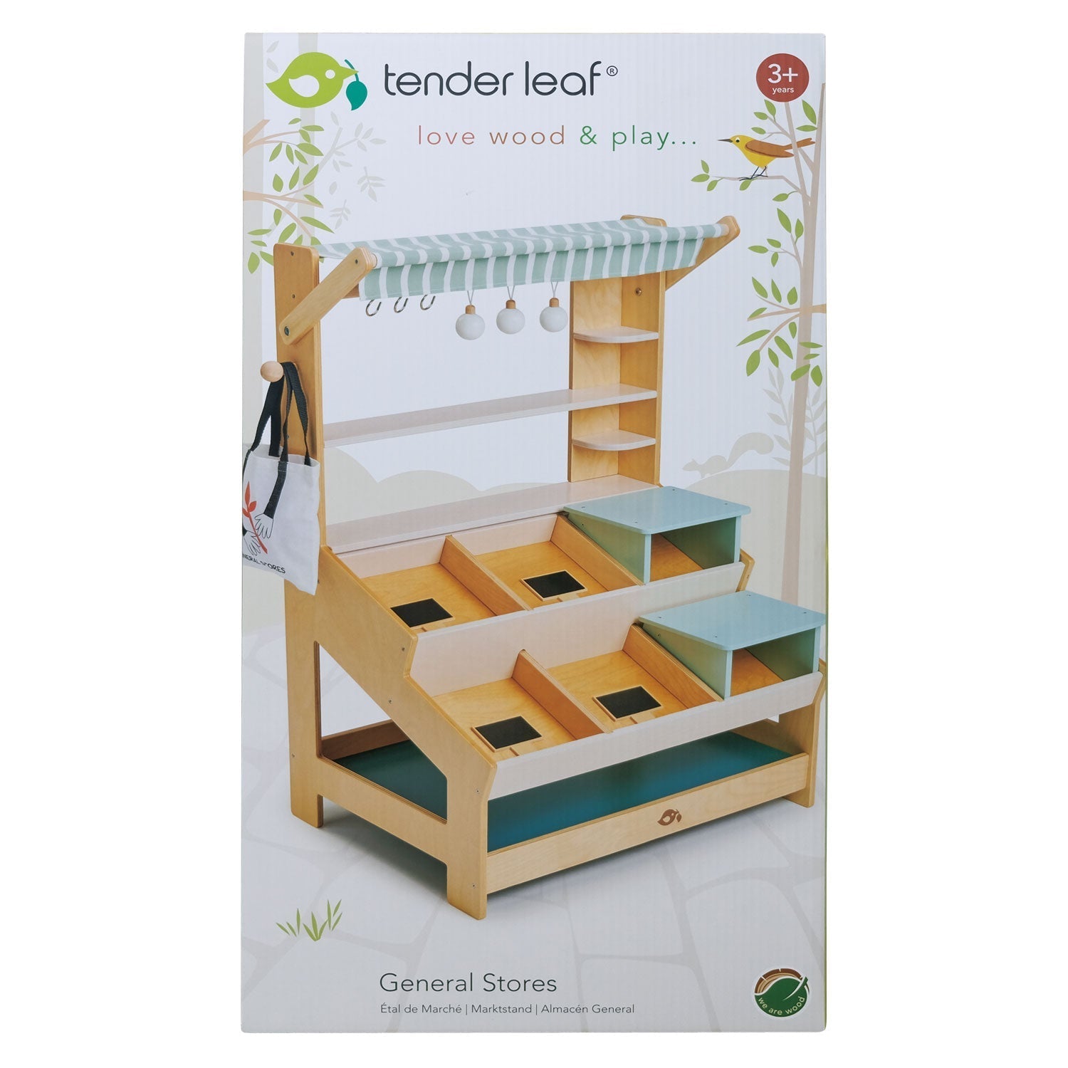 Wooden General Stores Market Stall / Shop - Baby&More
