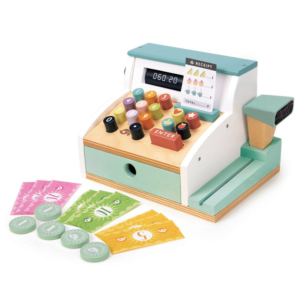Wooden General Stores Till with Play Money - Baby&More