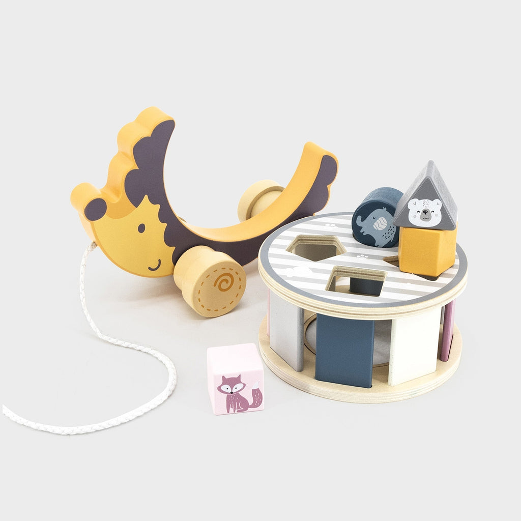 Wooden Hedgehog Sorting Wheel - Baby&More