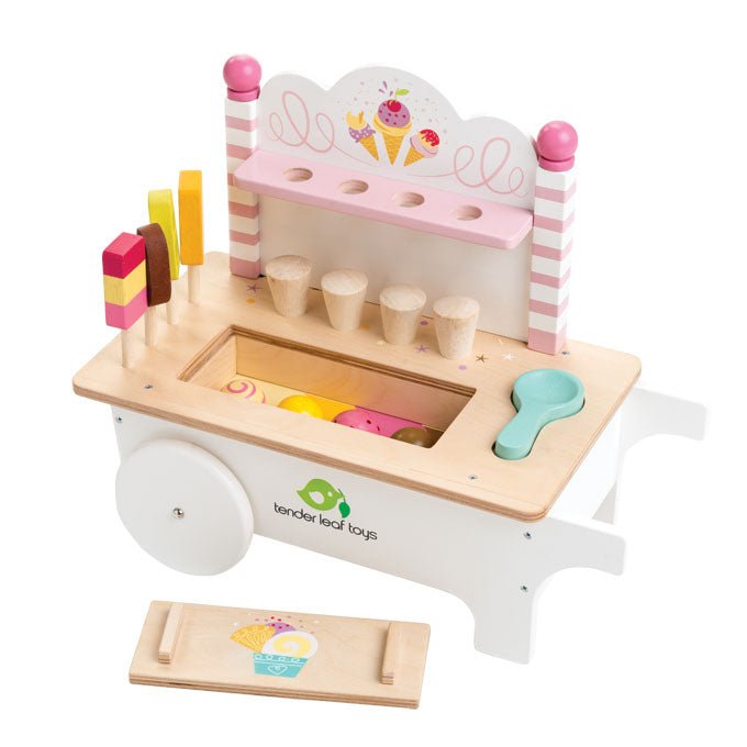 Wooden Ice Cream Cart with Ice Creams - Baby&More