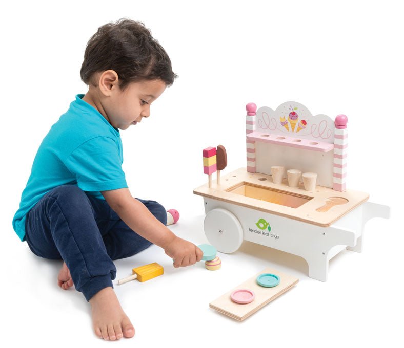 Wooden Ice Cream Cart with Ice Creams - Baby&More