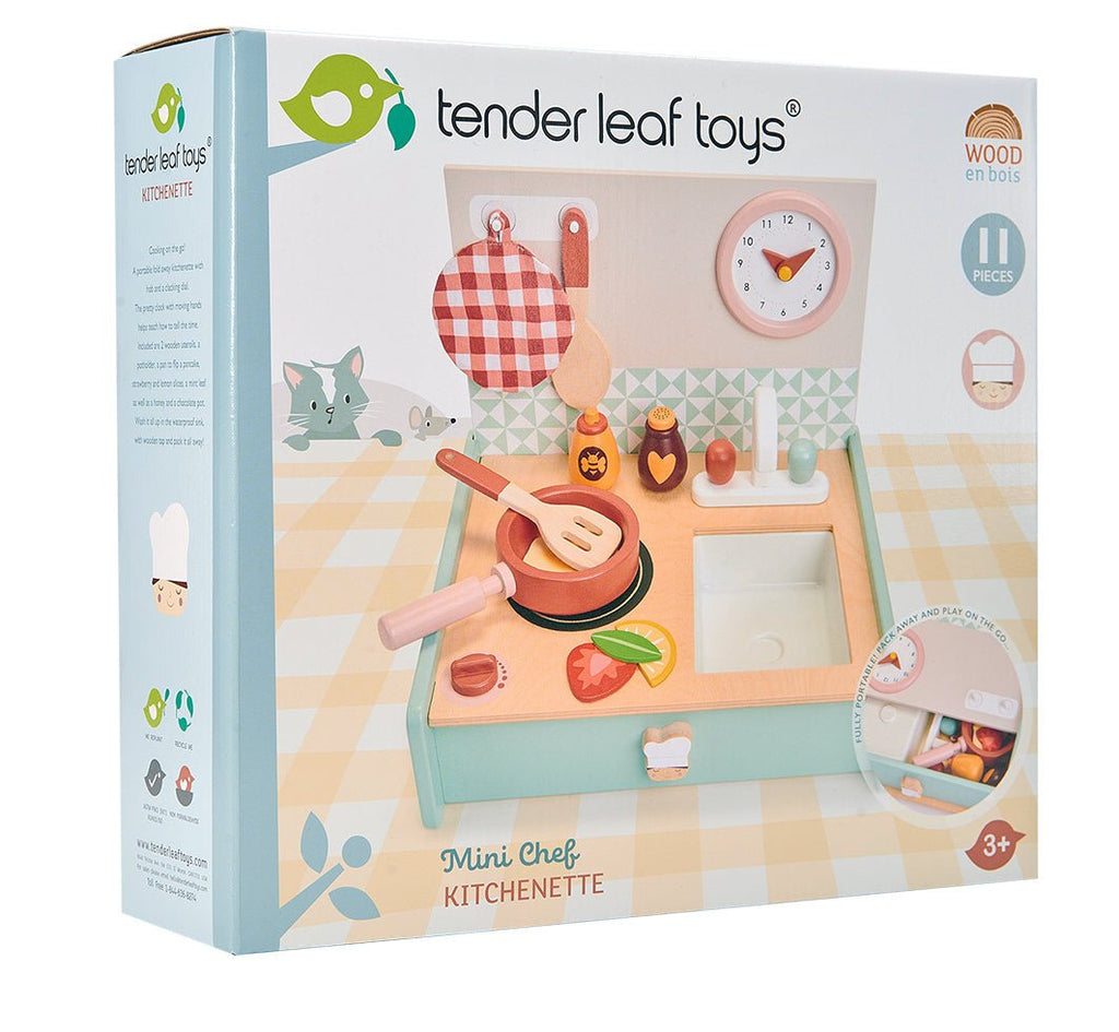 Wooden Kitchenette Foldable Playset - Baby&More