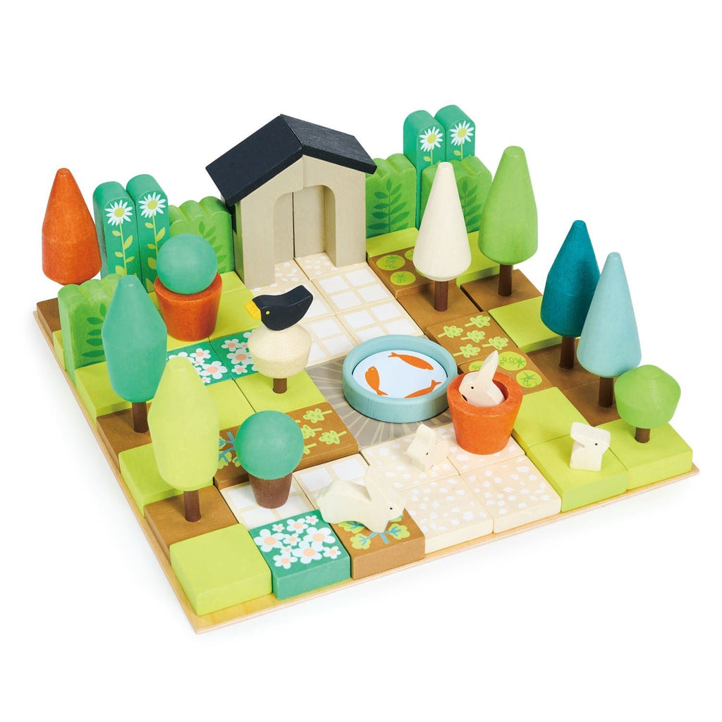 Wooden Little Garden Designer Playset with 64 Pieces - Baby&More