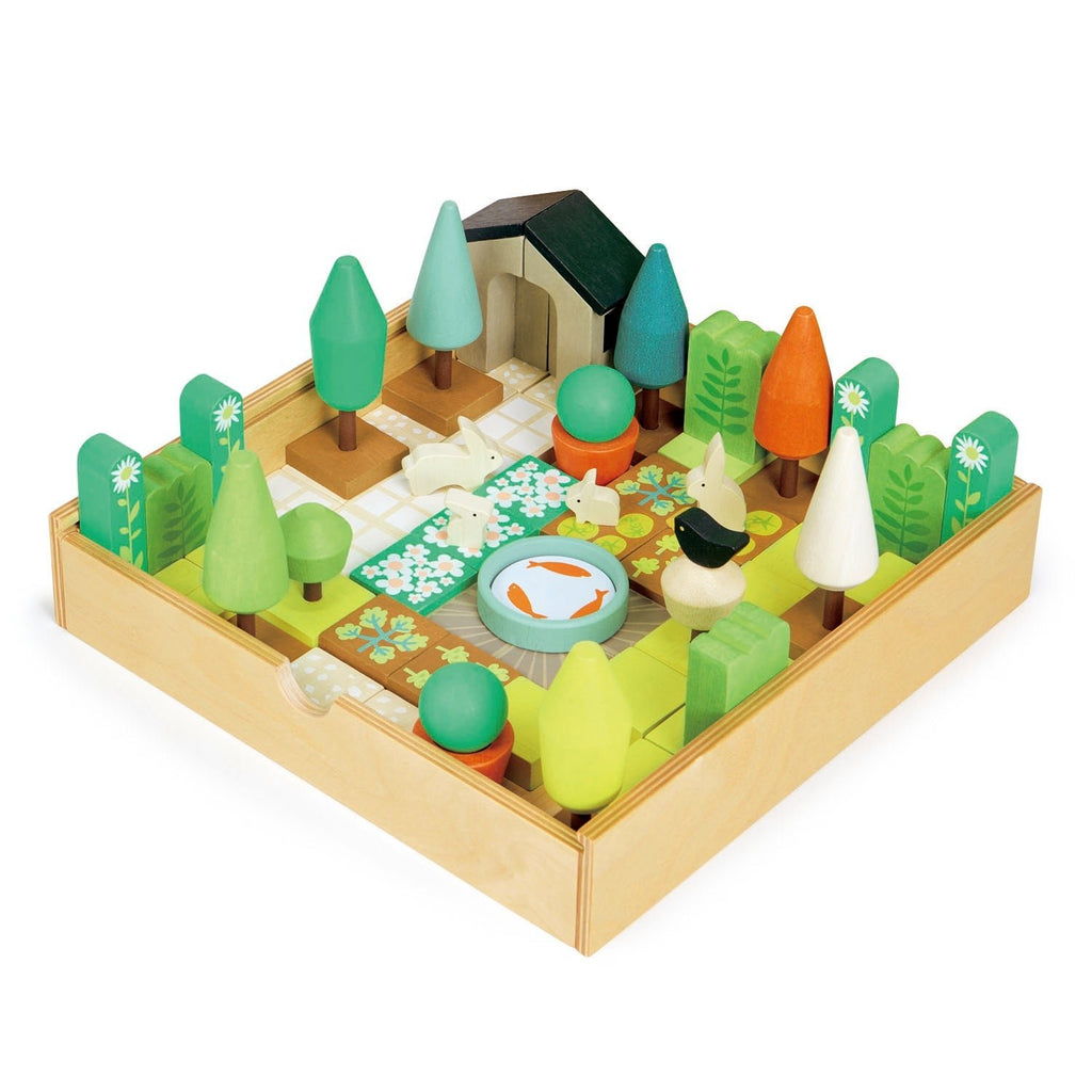 Wooden Little Garden Designer Playset with 64 Pieces - Baby&More