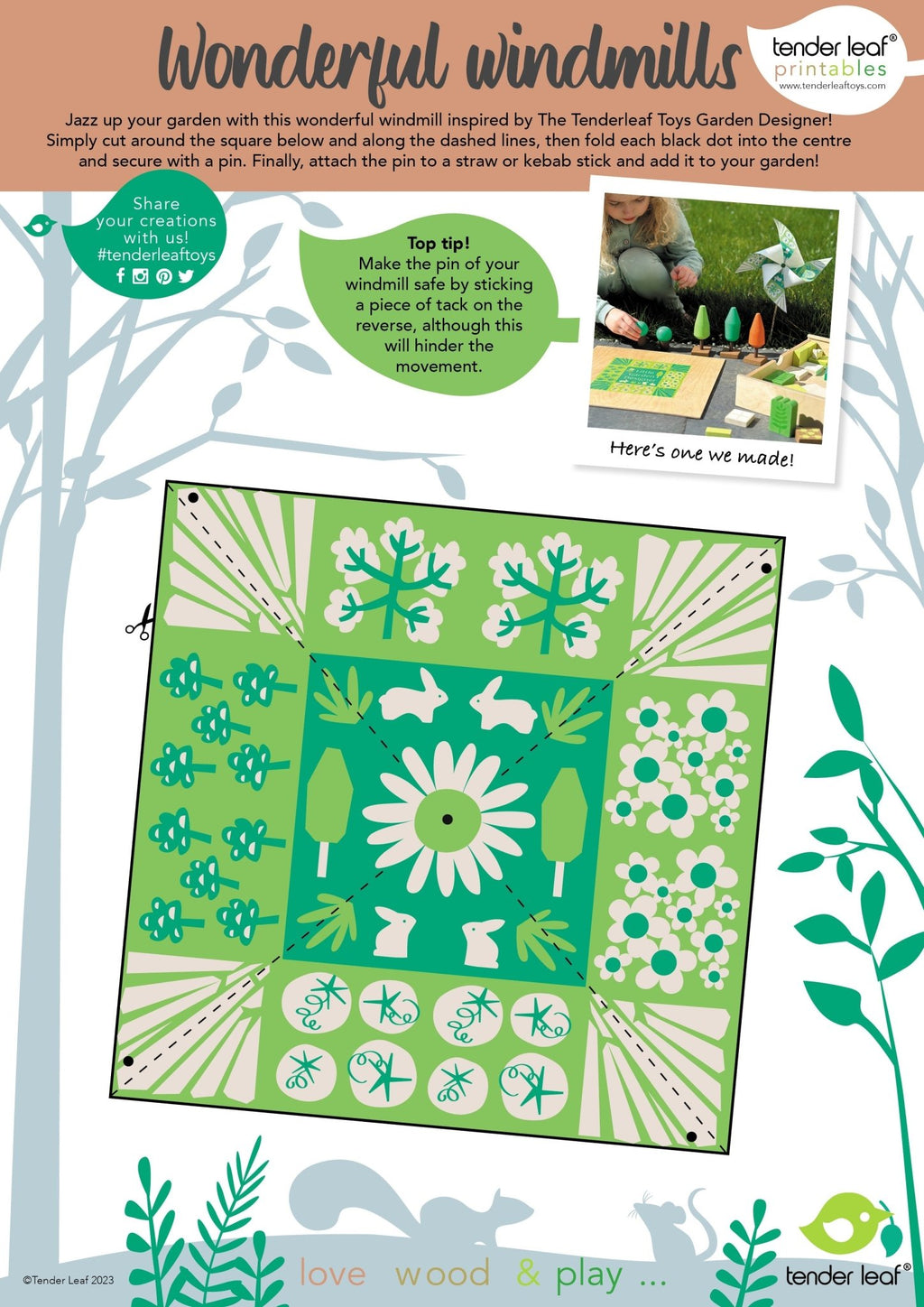 Wooden Little Garden Designer Playset with 64 Pieces - Baby&More