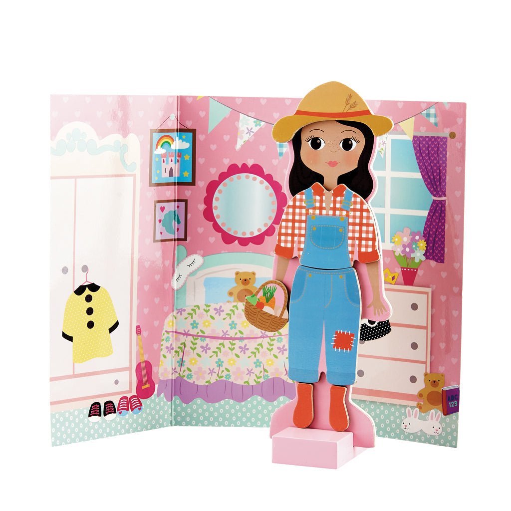Wooden Magnetic Dress Up Doll - Sofia - Baby&More