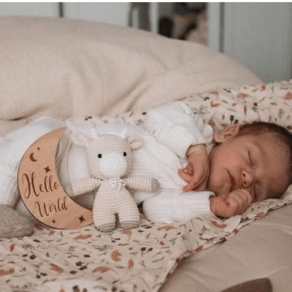 Wooden Month - by - Month Baby Milestone Set - Baby&More