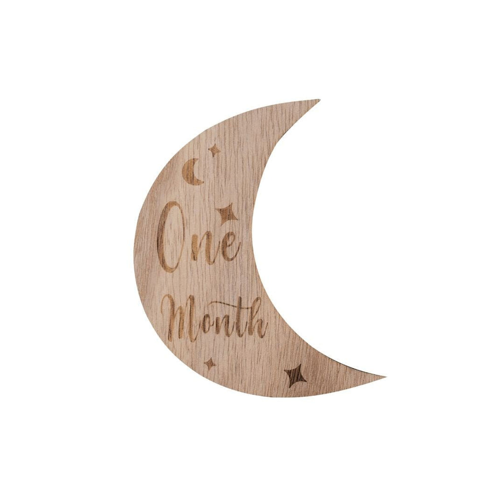 Wooden Month - by - Month Baby Milestone Set - Baby&More