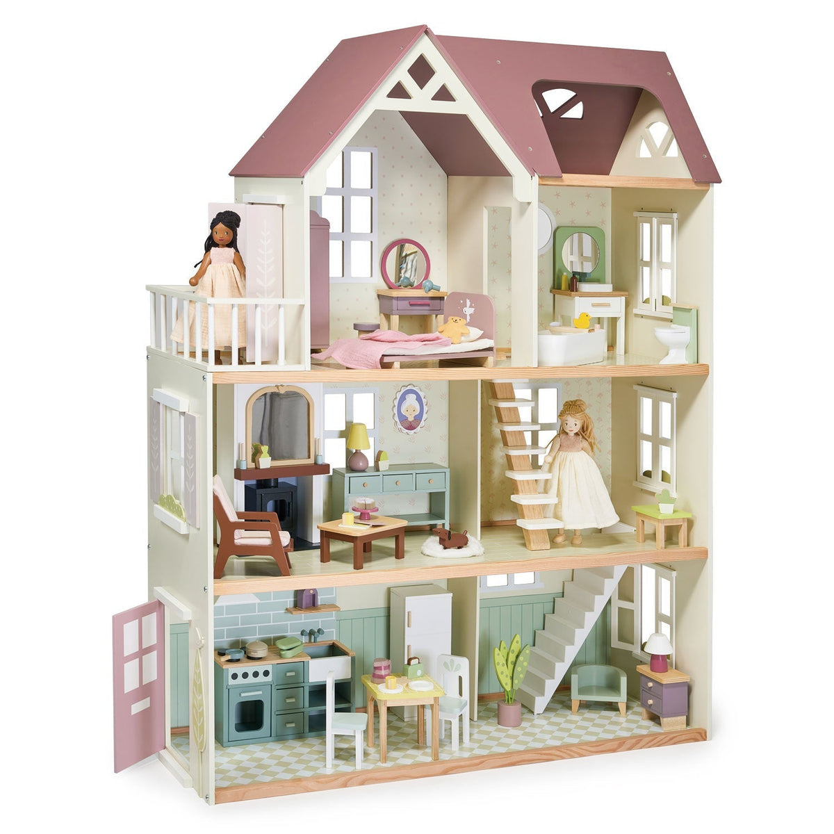 Wooden Mulberry Grand Mansion Dolls House - Baby&More