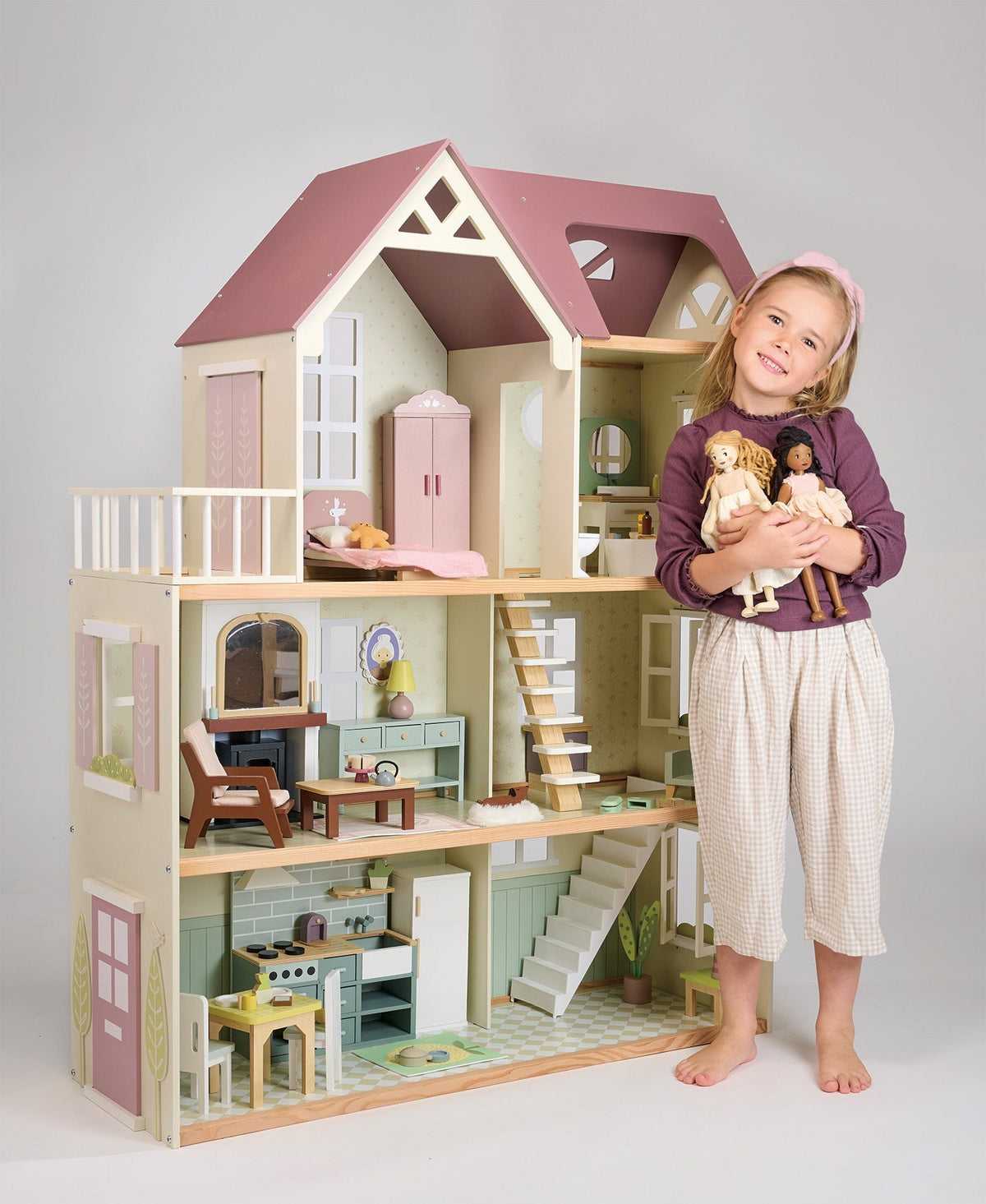 Wooden Mulberry Grand Mansion Dolls House - Baby&More