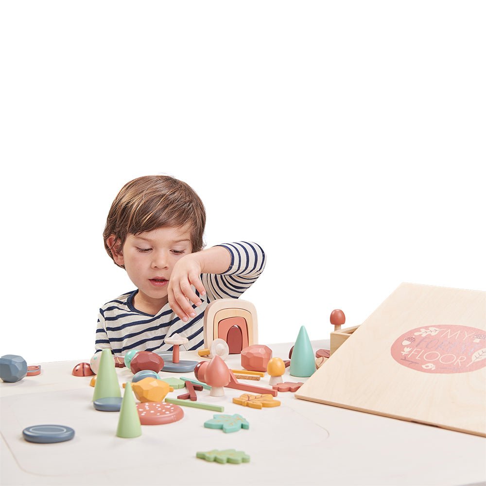 Wooden My Forest Floor Block Playset - Baby&More