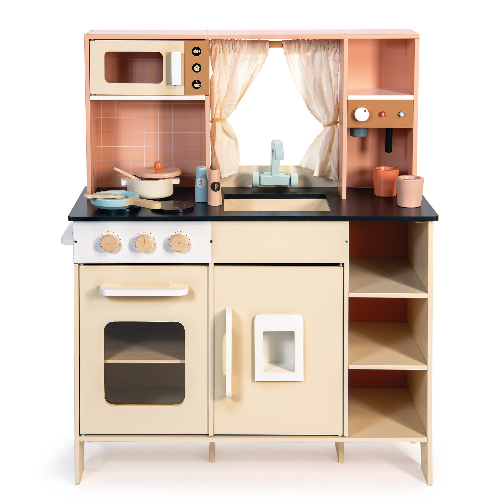 Wooden Play Kitchen - Cream - Baby&More