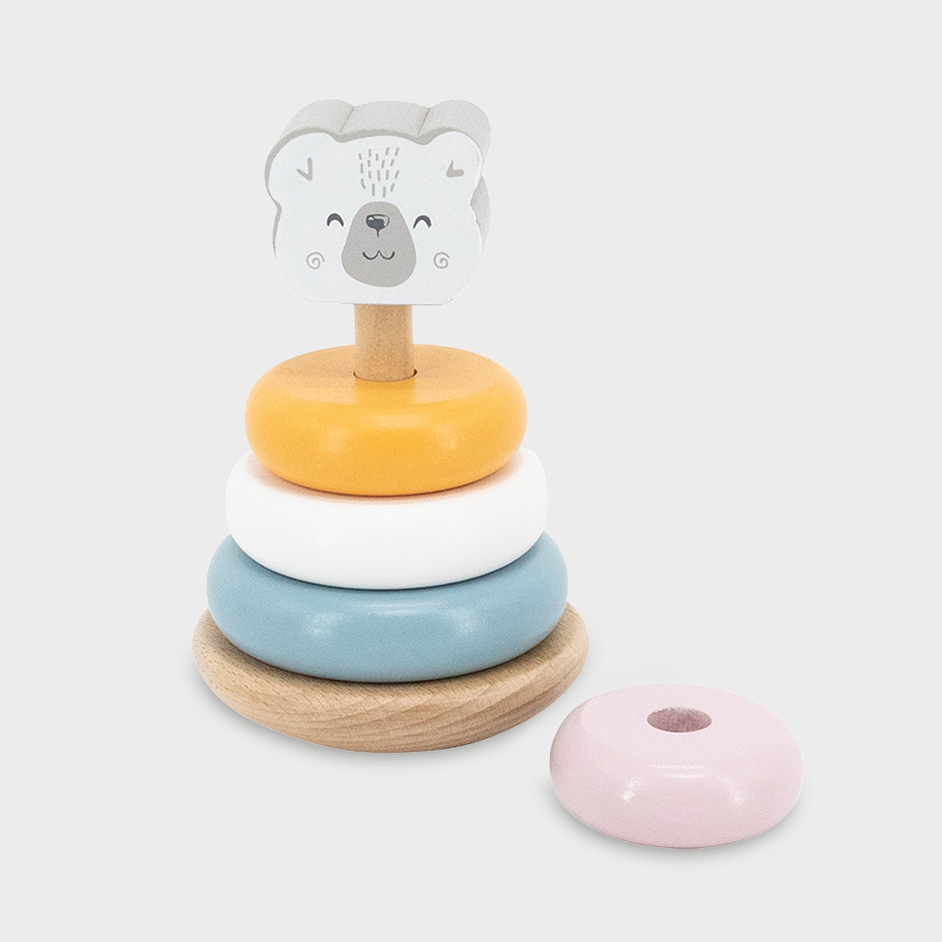 Wooden Polar Bear Stacker - Baby&More