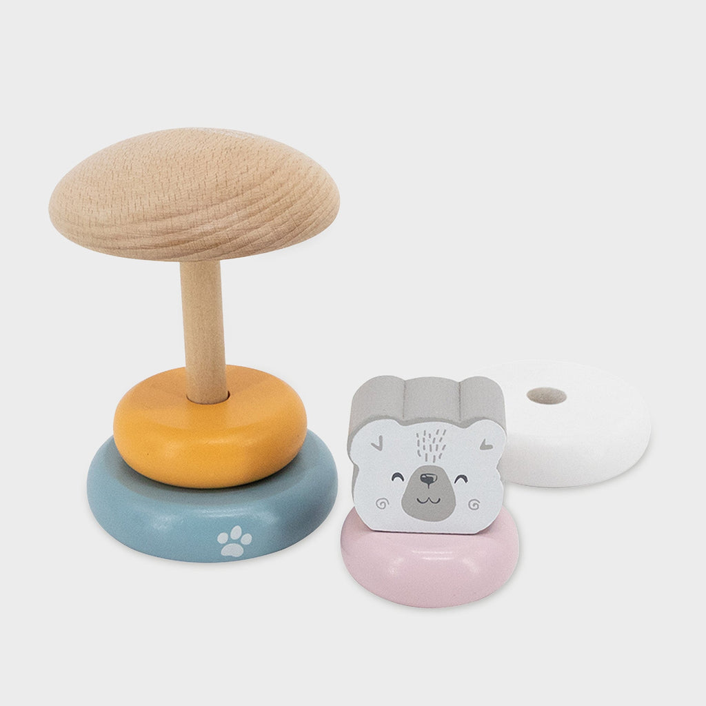 Wooden Polar Bear Stacker - Baby&More