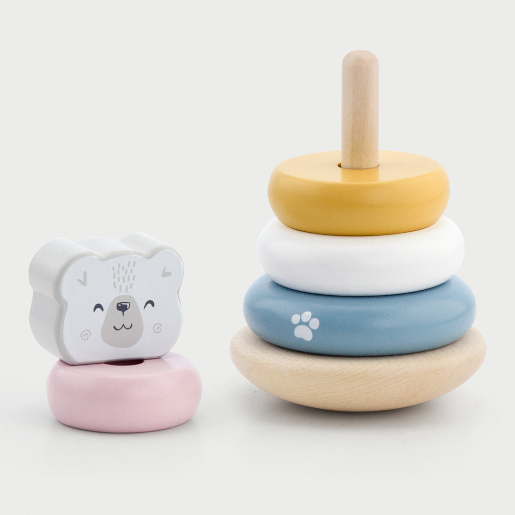Wooden Polar Bear Stacker - Baby&More