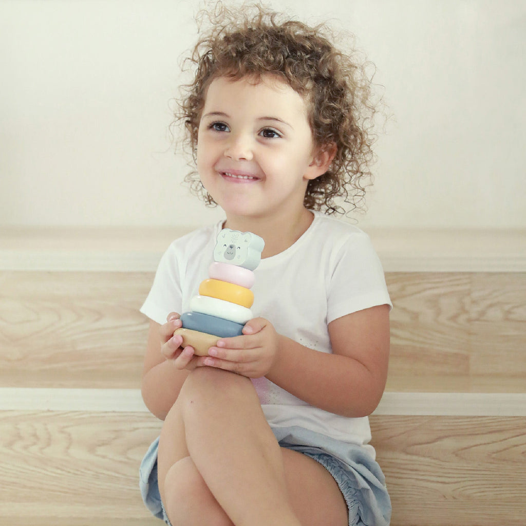 Wooden Polar Bear Stacker - Baby&More
