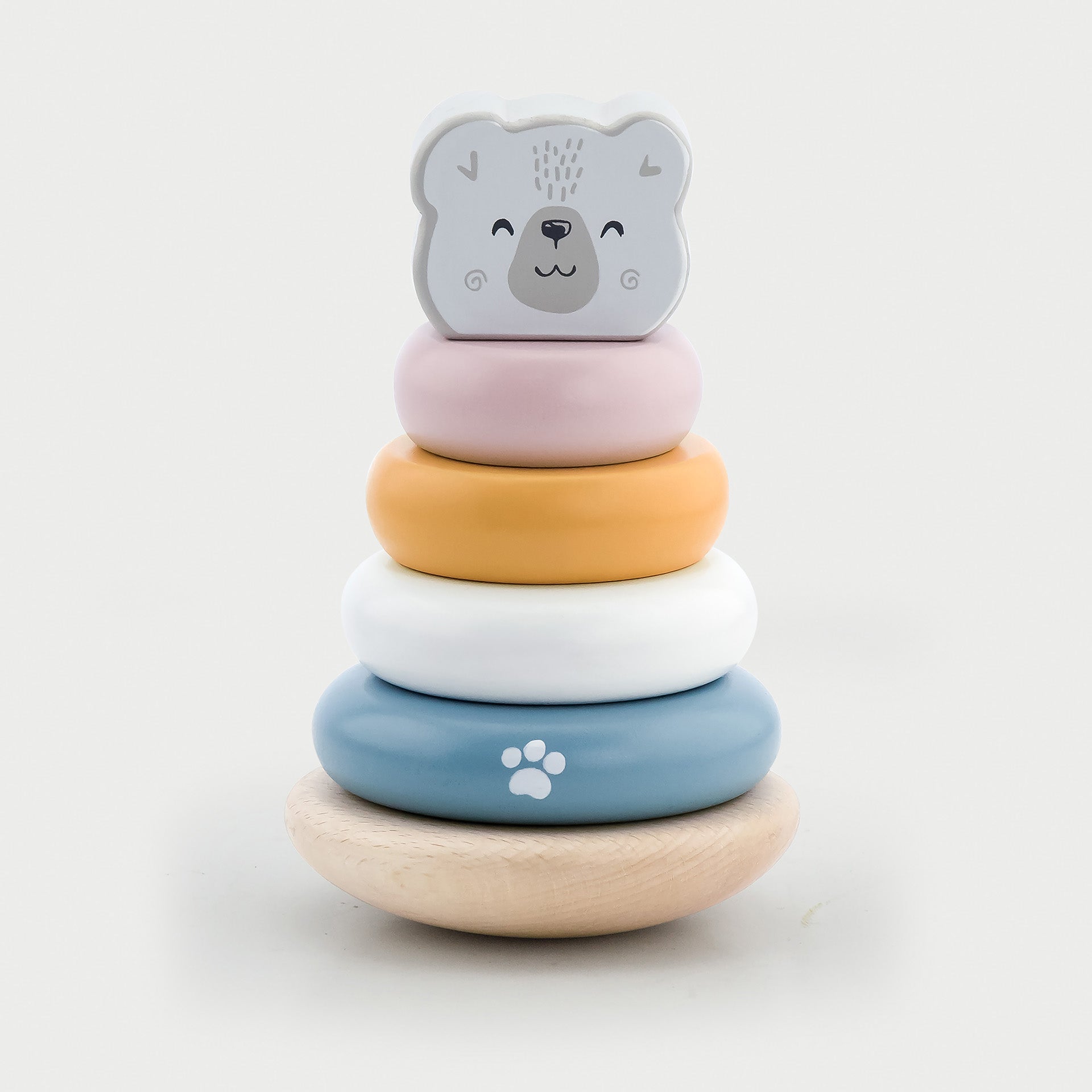 Wooden Polar Bear Stacker - Baby&More