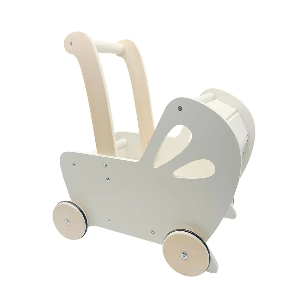 Wooden Pram - Off White - Baby&More