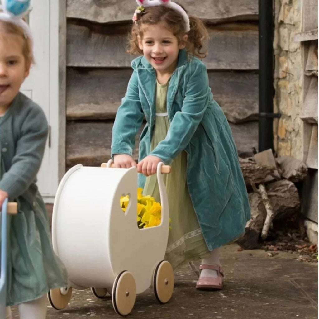Wooden Pram - Off White - Baby&More