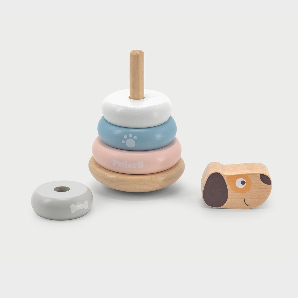 Wooden Puppy Stacking Toy - Baby&More