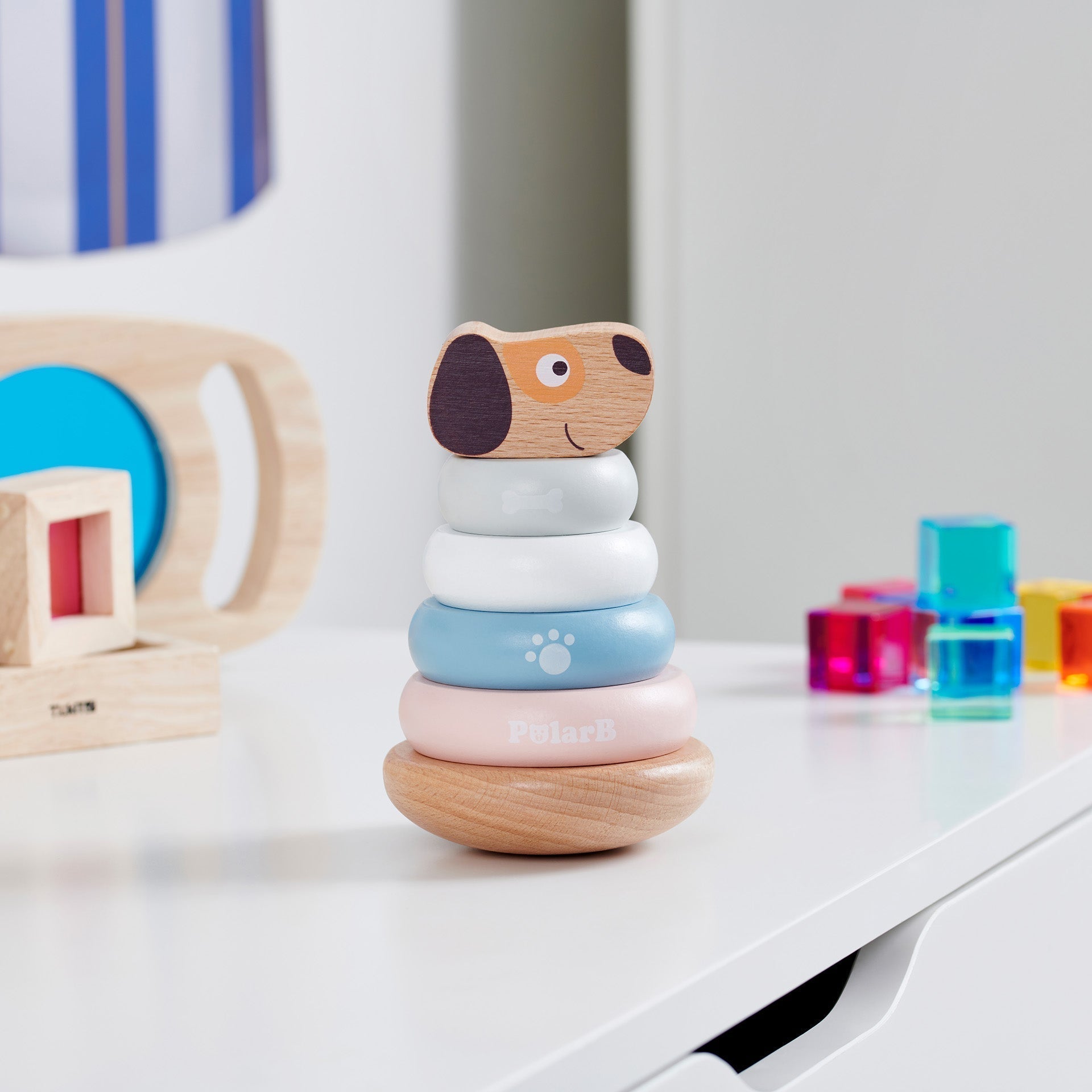Wooden Puppy Stacking Toy - Baby&More