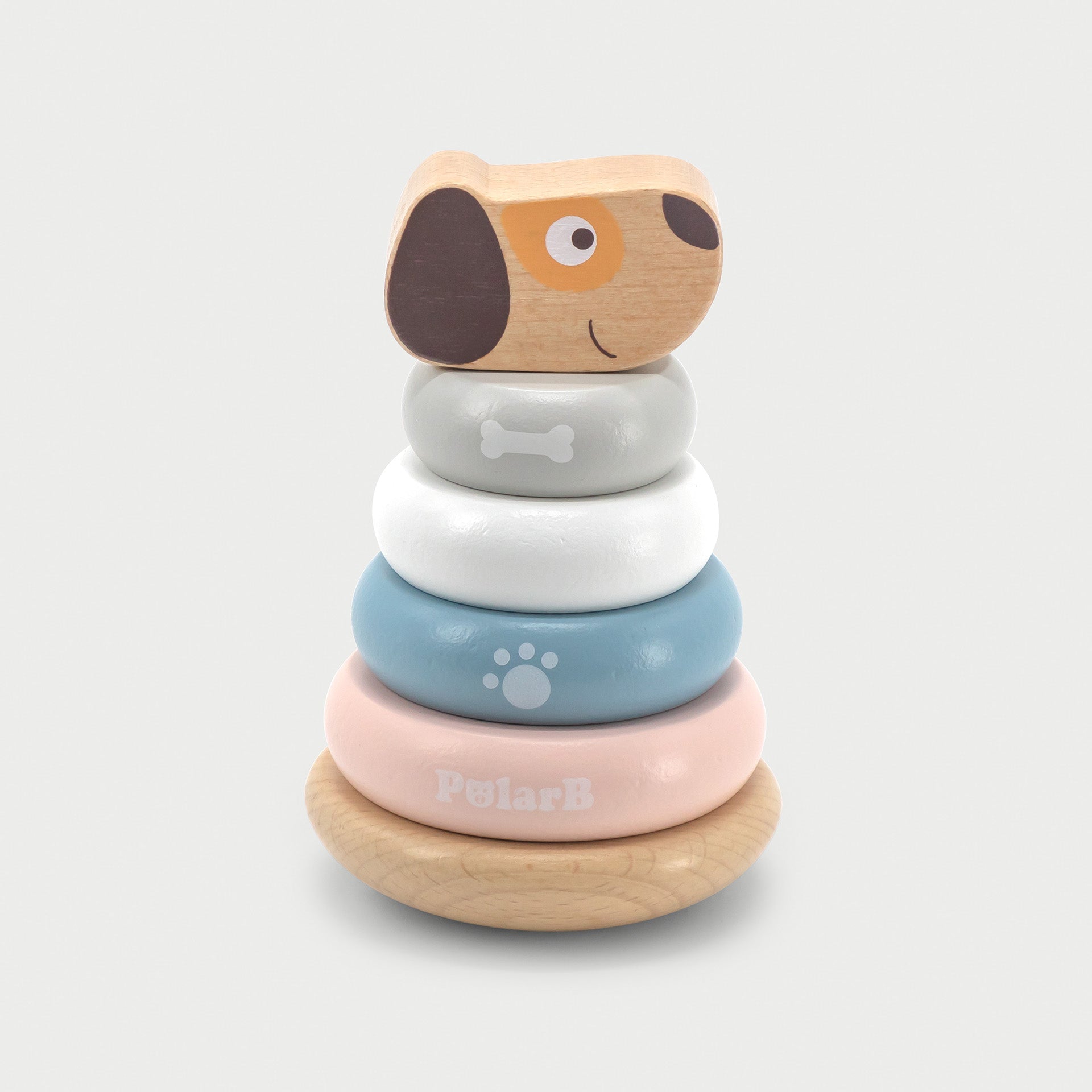 Wooden Puppy Stacking Toy - Baby&More