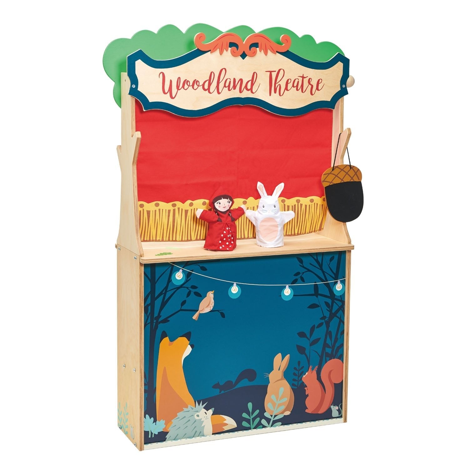 Wooden Reversible Woodland Stores & Theatre - Baby&More